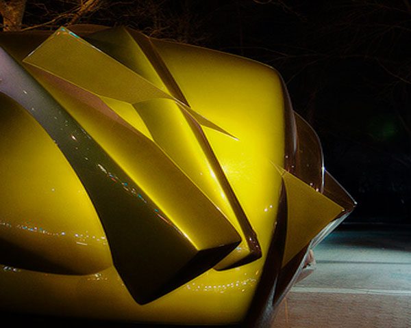 A close up of some yellow objects on the floor