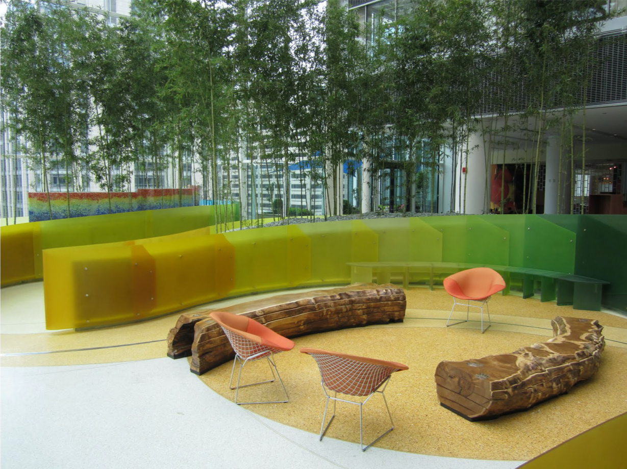 Vision on the hospital terrace for sky garden - complex resin